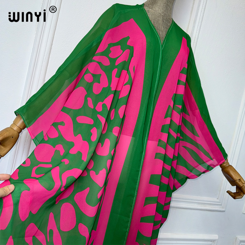 WINYI Africa ชุดกิโมโนลายโบฮีเ - Cover Up Kaftan บทวิจารณ์และราคา