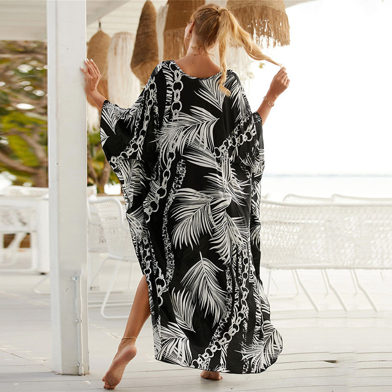 ผู้หญิงขนาดบวกสัตว์พิมพ์คอวี B - Cover Up Kaftan บทวิจารณ์และราคา