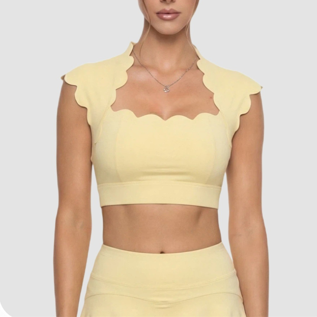 เสื้อกีฬาผู้หญิงแบบเวฟ แพด วอย - Crop Top Crochet บทวิจารณ์และราคา