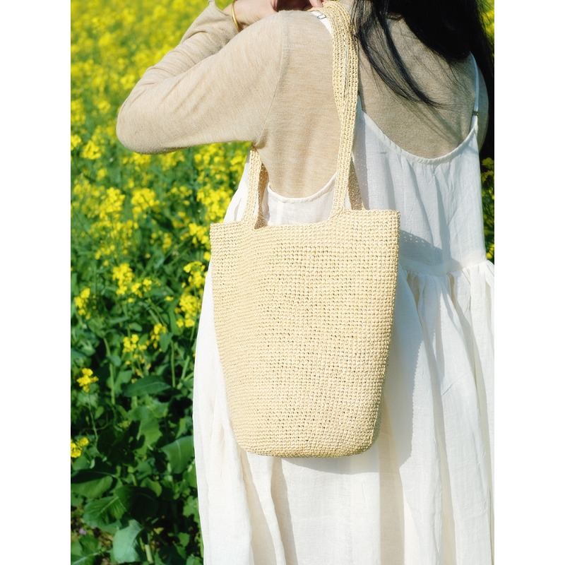 ไหมราฟเฟีย 330 กรัม สำหรับถักห - Crochet Bag Raffia บทวิจารณ์และราคา