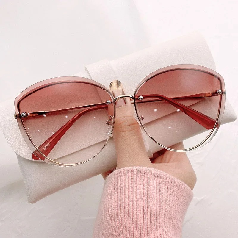 แว่นกันแดดทรงรีไร้กรอบคุณภาพสู - Sunglasses Cat Eye บทวิจารณ์และราคา