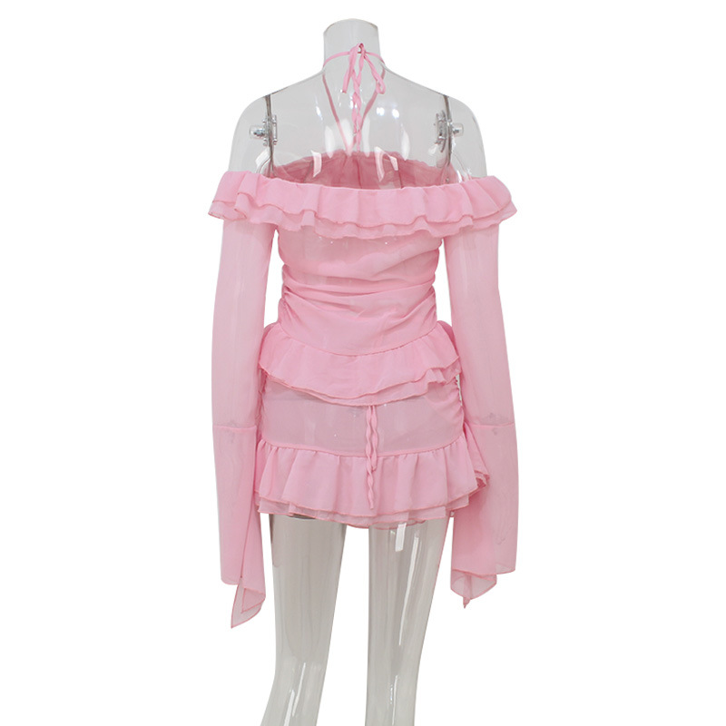 ผู้หญิงวันหยุดหวาน Ruffles 2 ช - Blouse Off Shoulder บทวิจารณ์และราคา