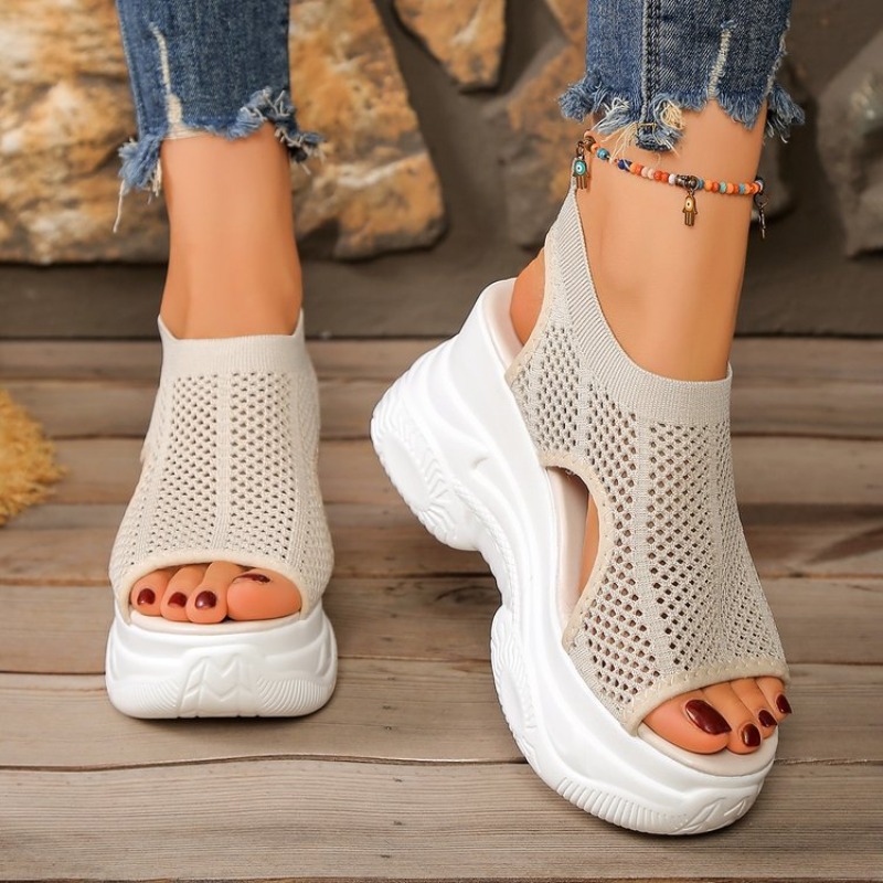 รองเท้าส้นตึกแบบสวมสำหรับผู้หญ - Wedge Espadrille Women บทวิจารณ์และราคา