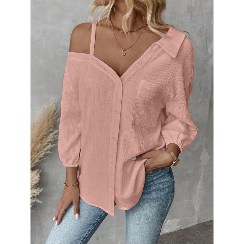 เสื้อผู้หญิงไซส์ใหญ่ 1XL-5XL เ - Blouse Off Shoulder บทวิจารณ์และราคา