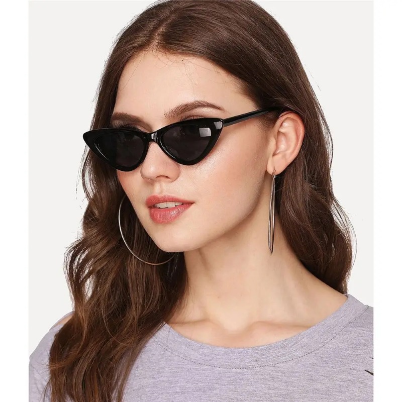 แว่นกันแดดทรงแคทอายวินเทจสำหรั - Sunglasses Cat Eye บทวิจารณ์และราคา