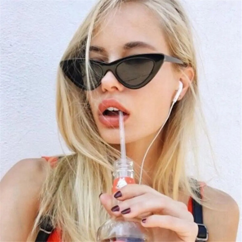 แว่นกันแดดทรงแคทอายวินเทจสำหรั - Sunglasses Cat Eye บทวิจารณ์และราคา