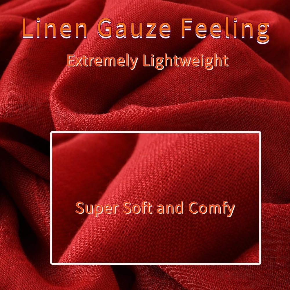 ผ้าคลุมไหล่เนื้อผ้าบางเบา ให้ค - Linen Dress Wrap บทวิจารณ์และราคา